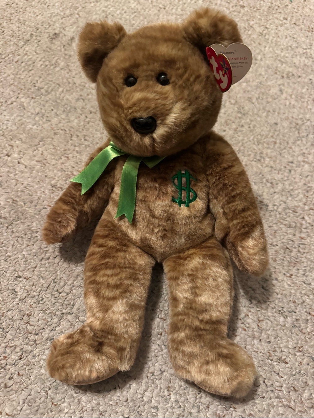 TY Beanie Babies Billionaire Plush 14”